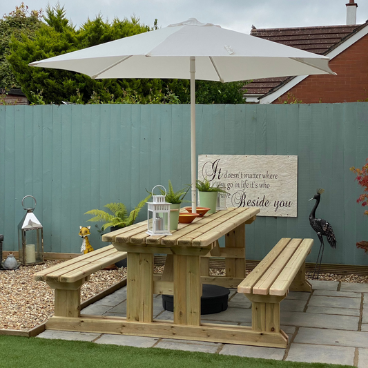 8 seater walk-through bench